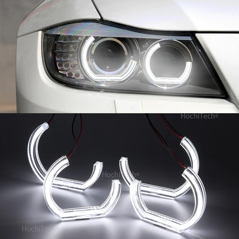 

DTM LED Angel Eyes For BMW 3 Series E91 E90 LCI 2009-2012 Xenon headlights DTM type crystal halo car light fittings modification