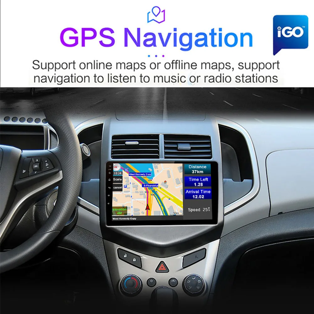 カーgpsマルチメディアラジオ,プレーヤー付きラジオ,4 gb 64 gb,2 din,android,carplay,chevrolet aveo 2,sonic t300,2011-2015