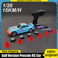 New In Stock 1:20 Mini Drift Rtr Rc Car Alloy Miniature Porsche 993 Sports Remote Control Car Racing Model Custom Toy Kids Gift