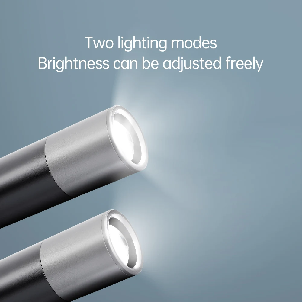 NexTool-linterna LED de alta calidad para el hogar, Luz Portátil de 12cm, 125g, con dos modos de conmutación, 1200mAh
