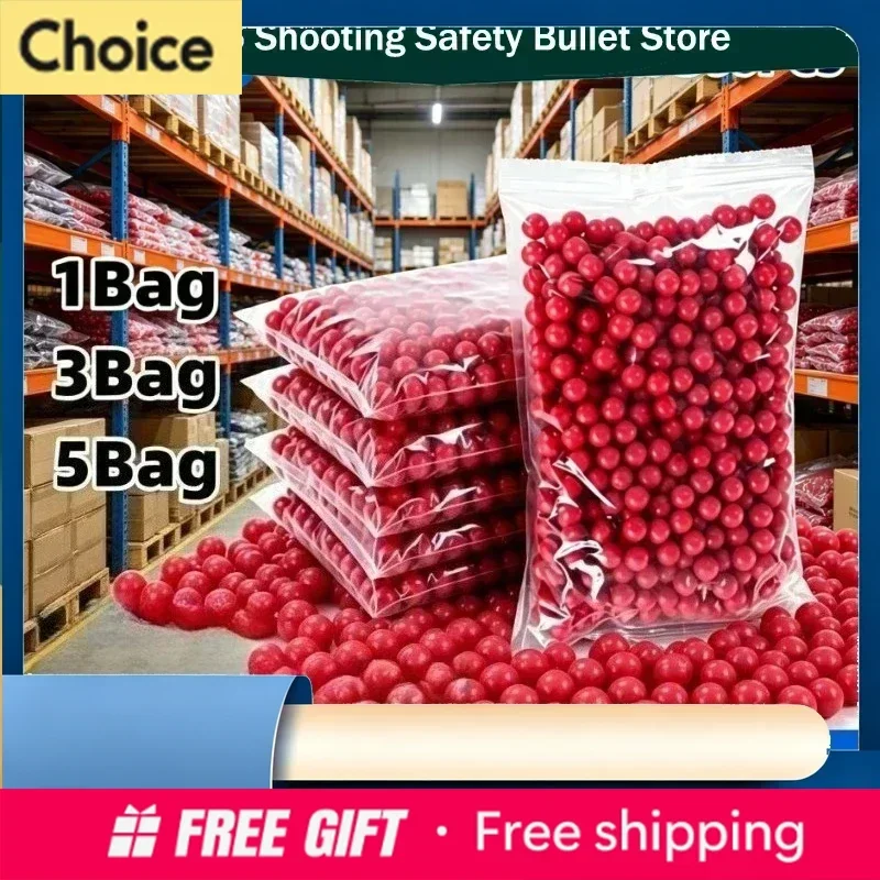 

20292028cool Large Capacity 500Pcs/Bag 7mm Red Soft Balls Daily Outdoor Game Essential Parts 1Bag/2Bag/3Bag/5Bag/10Bag