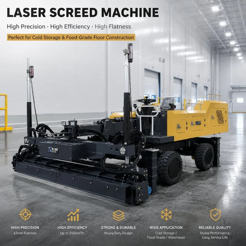 Concrete Laser Leveling Screed Equipment Reliable Equipment Customized Durable for Warehouse Concrete Floors