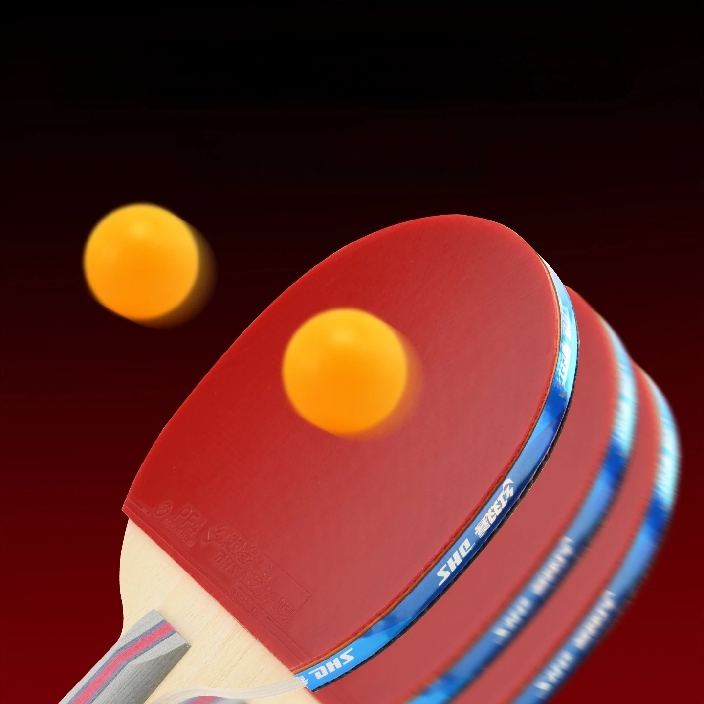 DHS Table Tennis Rackets with Balls Table Tennis Net Post Set Ping Pong Racket Set for Indoor/Outdoor Games Racquet Sports H3006