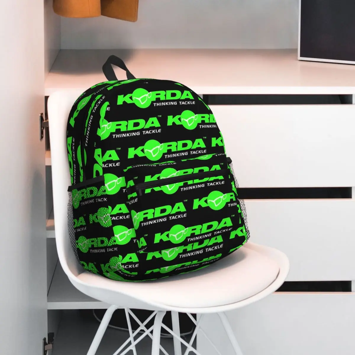 

Korda Fishing Logo Backpack Daypack Large Capacity Boys Girls BookBag School Bag Shoulder Bags for Men Women