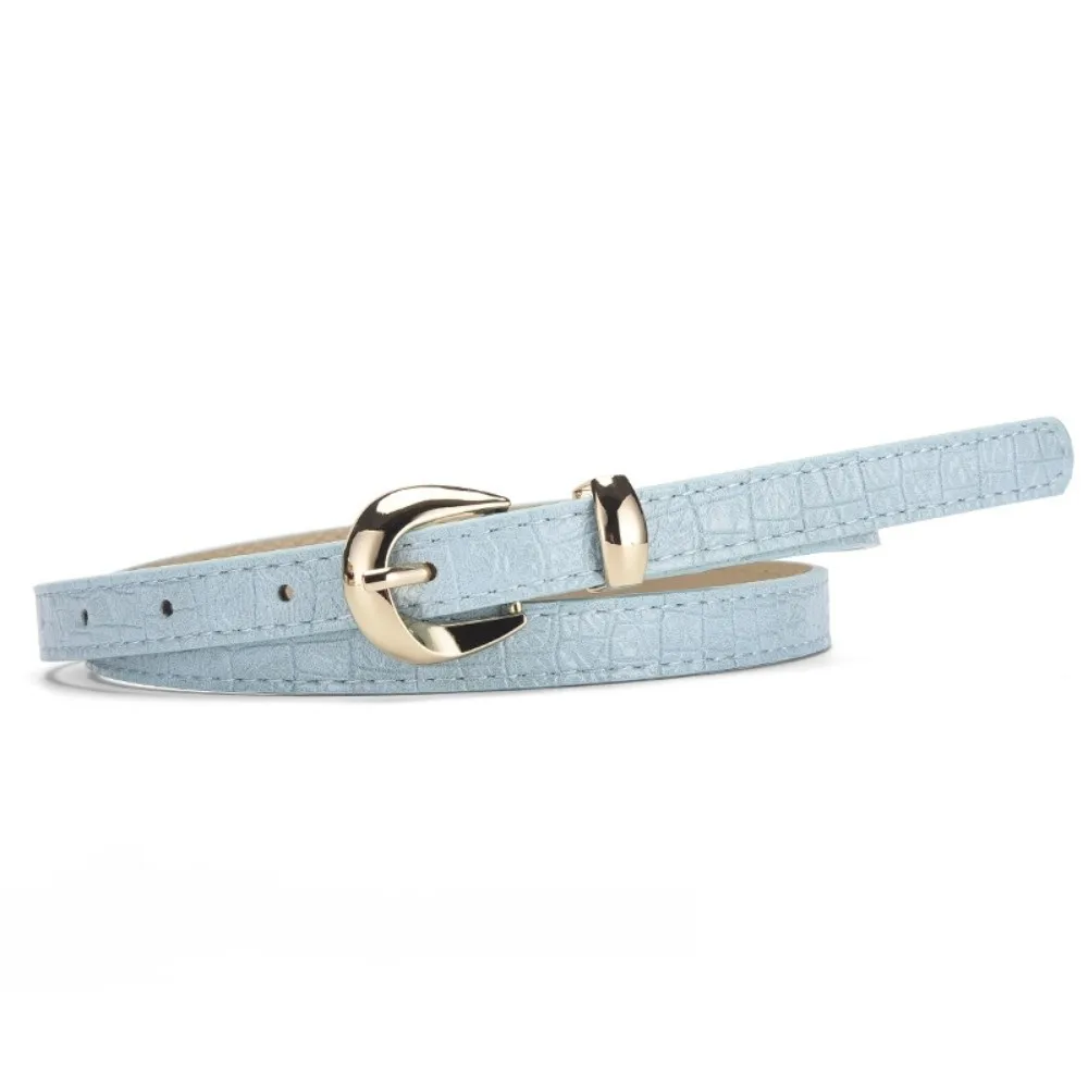 

High Quality Thin Waist Belt PU Leather Pin Buckle Waistband Casual Waist Strap Jeans Dress Accessories