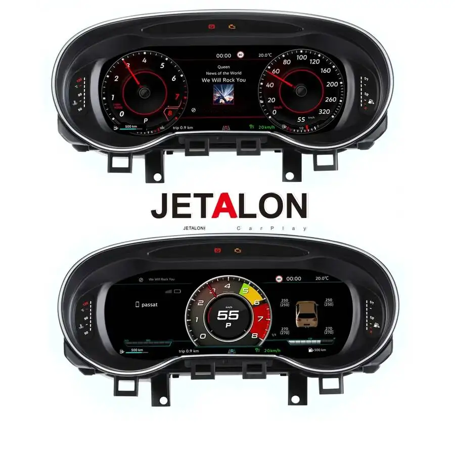 10.25 Inch For Volkswagen Golf 6 2010-2012 Virtual Cockpit Digital LCD Instrument Cluster Speedometer Dashboard Screen