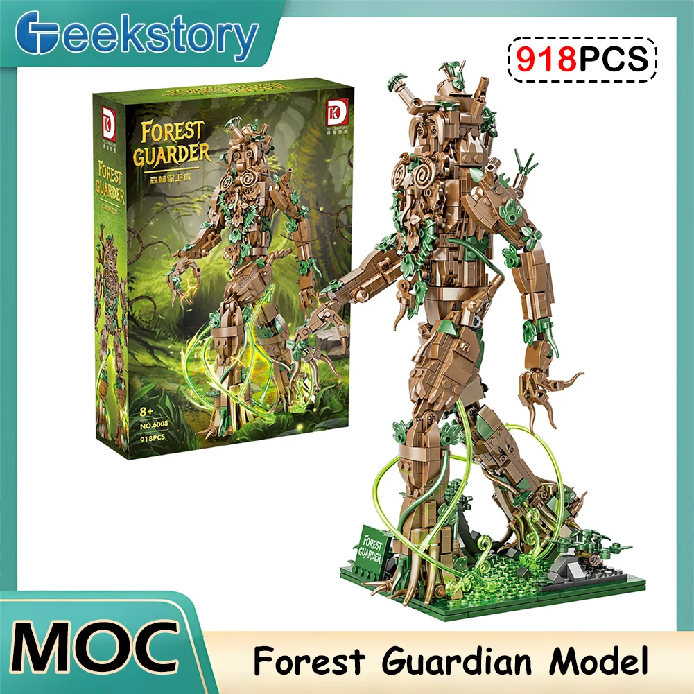 

Креативный волшебный фильм «Лесной стражник», «Лас-обход», модель, набор строительных блоков со светом, сборная игрушка, развивающая игрушка в подарок