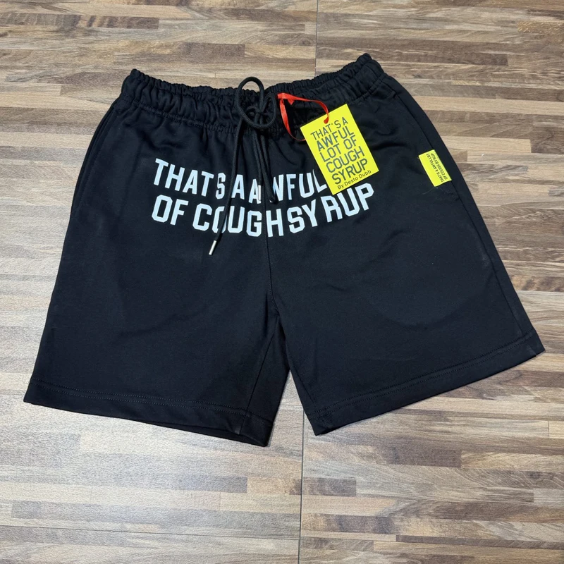 

2026 Summer American Style That's A Awful Lot of Cough Syrup Casual Shorts New Style Simple Fashion Shorts