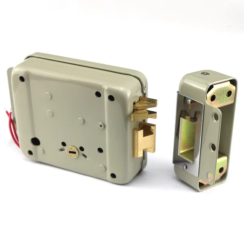 Metal Electric Rim Lock DC12V Fail-secure Type Motor Electric Lock Gate Door Lock Security