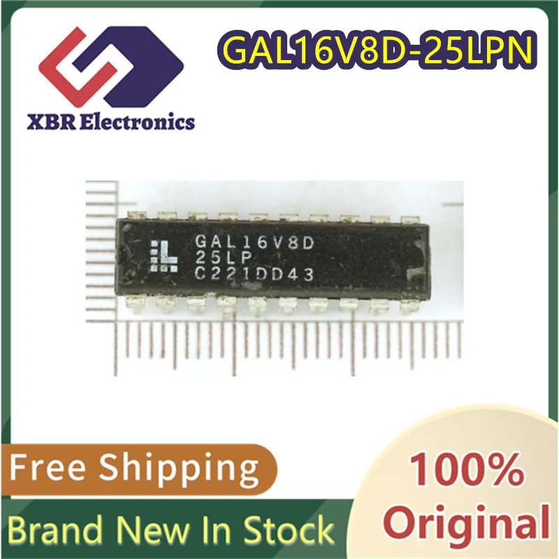 

(10/50 pieces) GAL16V8D-25LPN GAL16V8D-25 GAL16V8 DIP-20 Programmable Universal Logic Device New Original Free Shipping