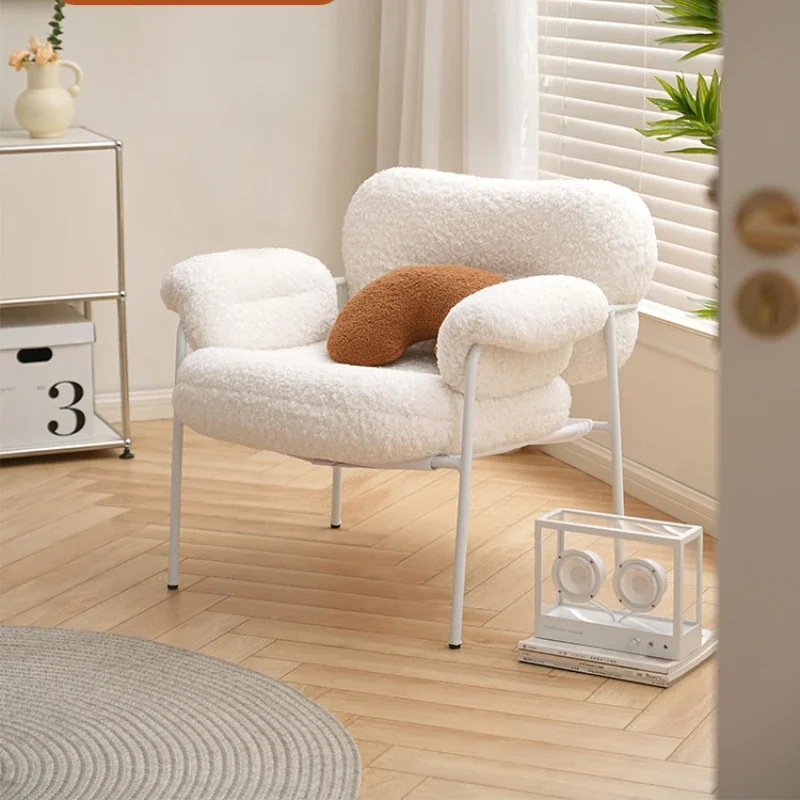 

Couch Leisure Chair Modern Minimalist Iron Lazy Light Luxury Living Room Chair