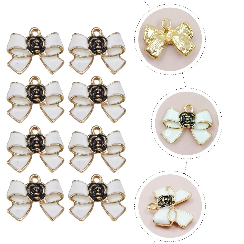 

20Pcs Bow Charms Alloy Pendants Creative DIY Jewelry Making Supplies for Earrings Necklaces Bracelets Handmade