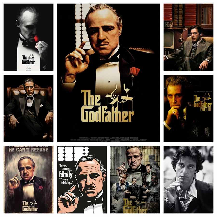 5D The Godfather Film Diamond Painting American Gangster Movies Wall Art Cross Stitch Embroidery Picture Mosaic Craft Home Decor