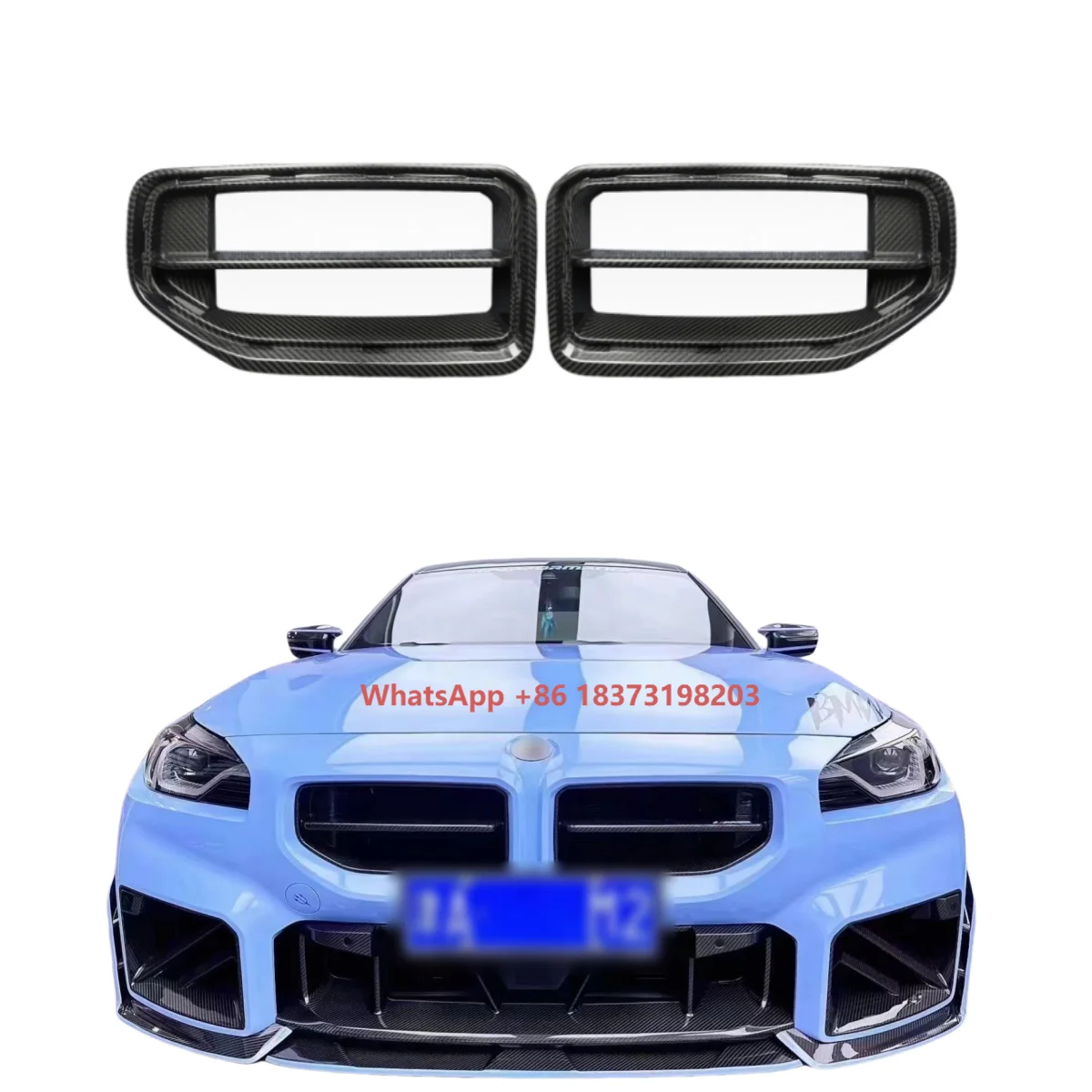 

MP Style Dry Carbon Fiber Front Bumper Grill for G87 M2 Auto Part Gril