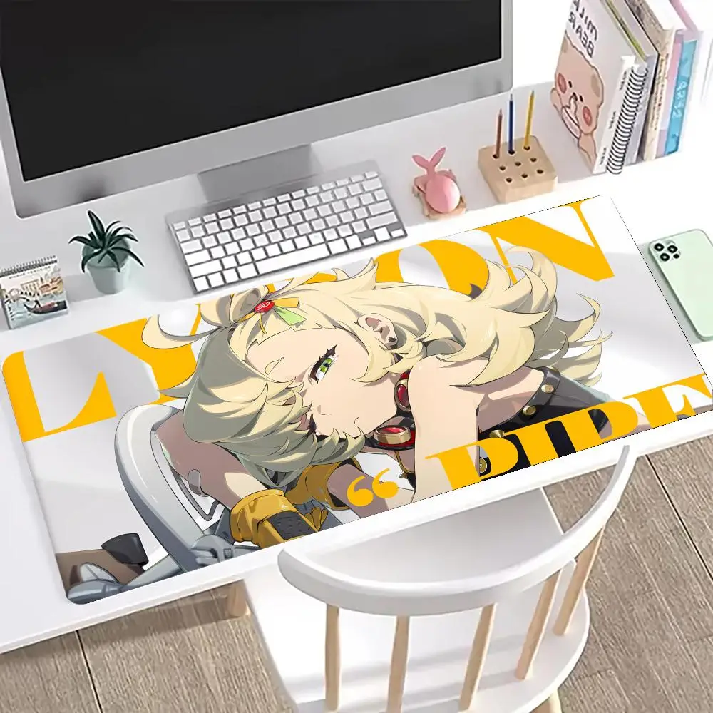 لوحة ماوس Zenless Zone Zero ZZZ Yixuan Von Lycaon Ellen Hoshimi Miyabi Jufufu Anby Evelyn XXL لوحة مفاتيح كبيرة
