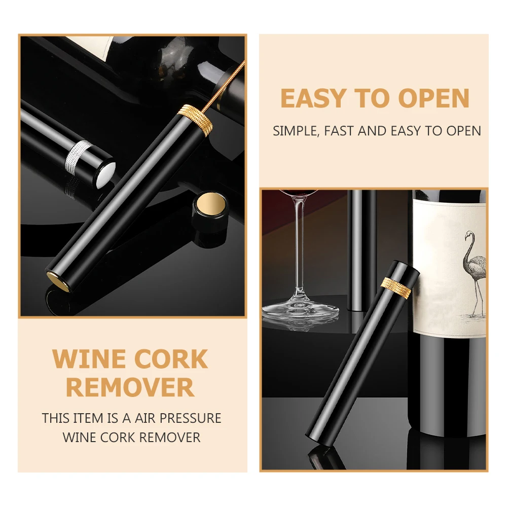 

Air Pressure Stainless Steel Corkscrew Non-Slip Handle Fast Professional Bottle Remover Red Cork Remover Gas