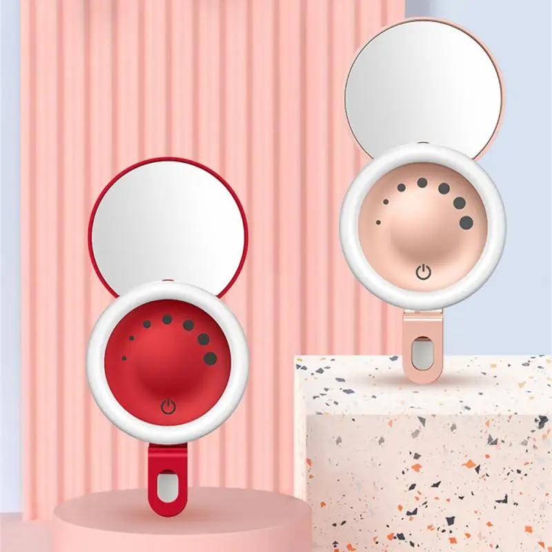 Selfie Ring Light Abs Portable Multi-function Usb Creative For Phone Fill Light Mini Adjustment Novelty Makeup