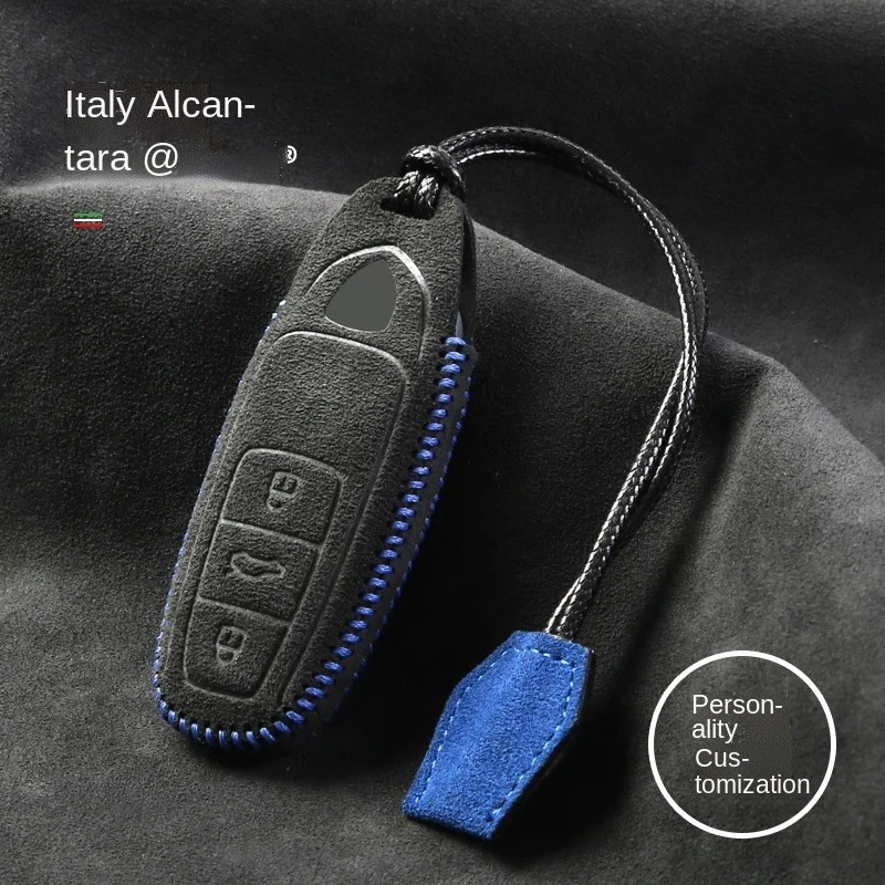 Customized High-end Alcantara Suede Key Chains Key Case for Lamborghini Urus / Huracan / Aventador Car Accessories