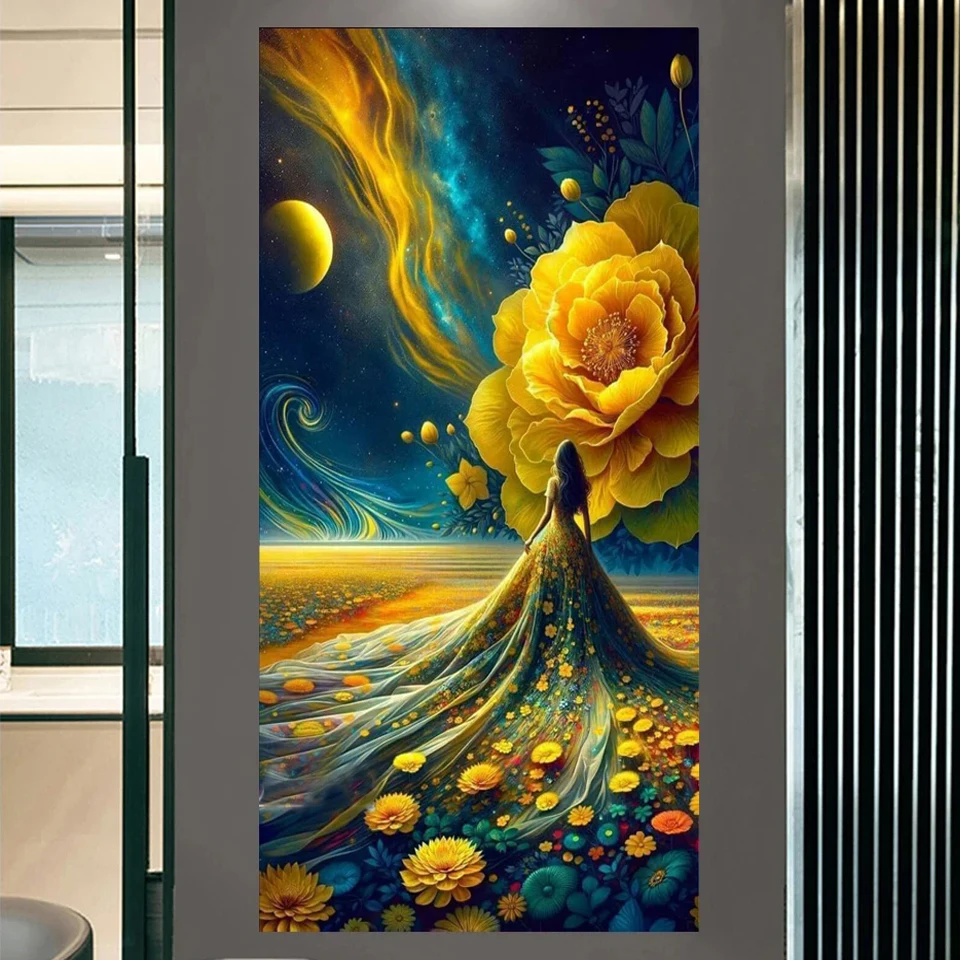 

Fantasy Woman DIY Diamond Painting Angel Deer Flowers New 2025 Cross Stitch Mosaic Diamond Embroidery Sale For Home Decor Gift