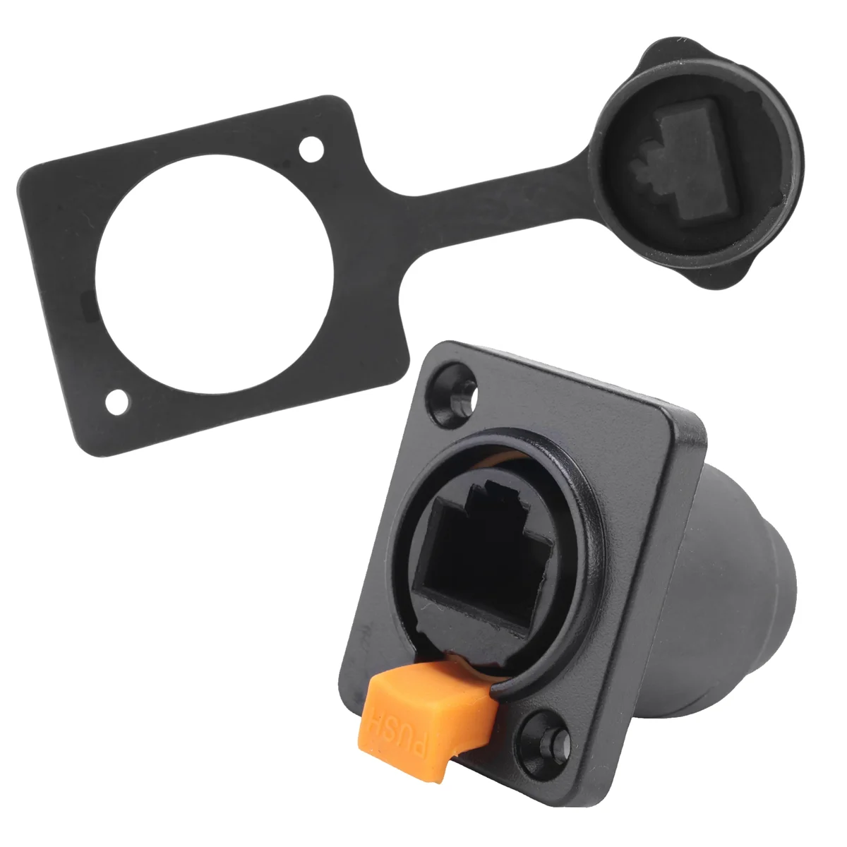 GZMO RJ45 Waterproof Network Connector 8P8C Female Panel Mount Sockets RJ45 Ethernet Connector(Style 2)