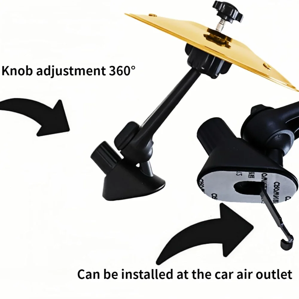 1Pcs Car Crash Cymbal Air Vent Mini Drum Hand-shooting Cymbals Drum Cymbal Air Vent Musical Instrument For Interiors