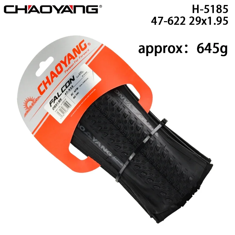 CHAOYANG H-5185 Bicycle Folding Tire 26/27.5/29x1.95 SHARK SKIN Lightweight MTB Mountain Bike Racing Off-road Tire Cycling Parts