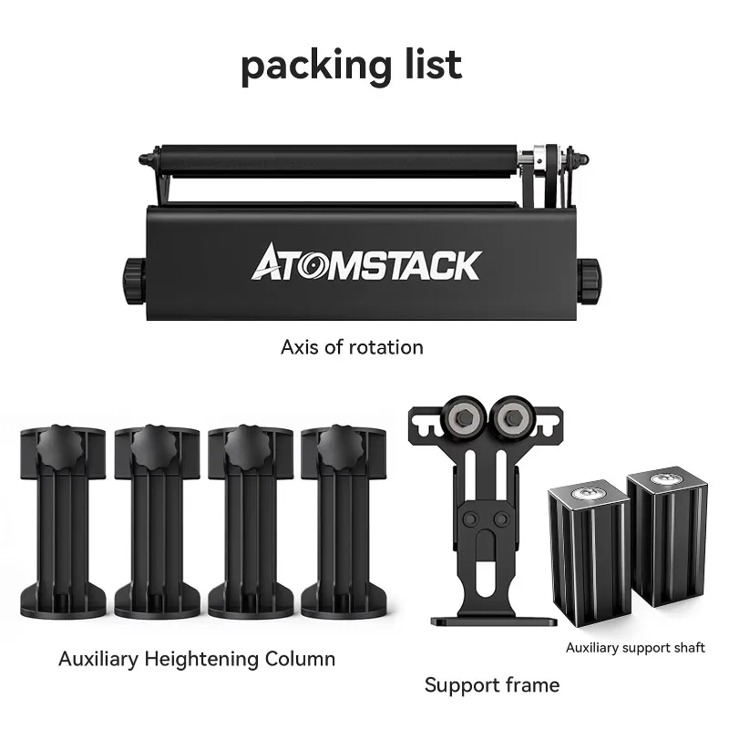 Xiangyin ATOMSTACK A5 Pro 5,5 W graveermachine met 360 °   R3 Pro Roller F30 30L/min Air Assist CNC-snijder
