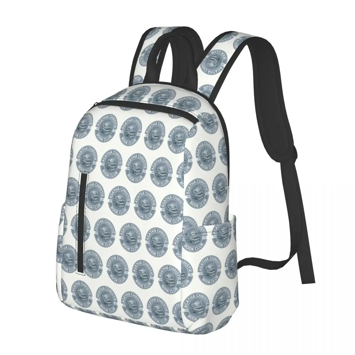 

Agatha Christie Book Club Student Backpack School Bag Hiking Travel Daypack for Boys Girls Fashion Bookbag Shoulder Bags