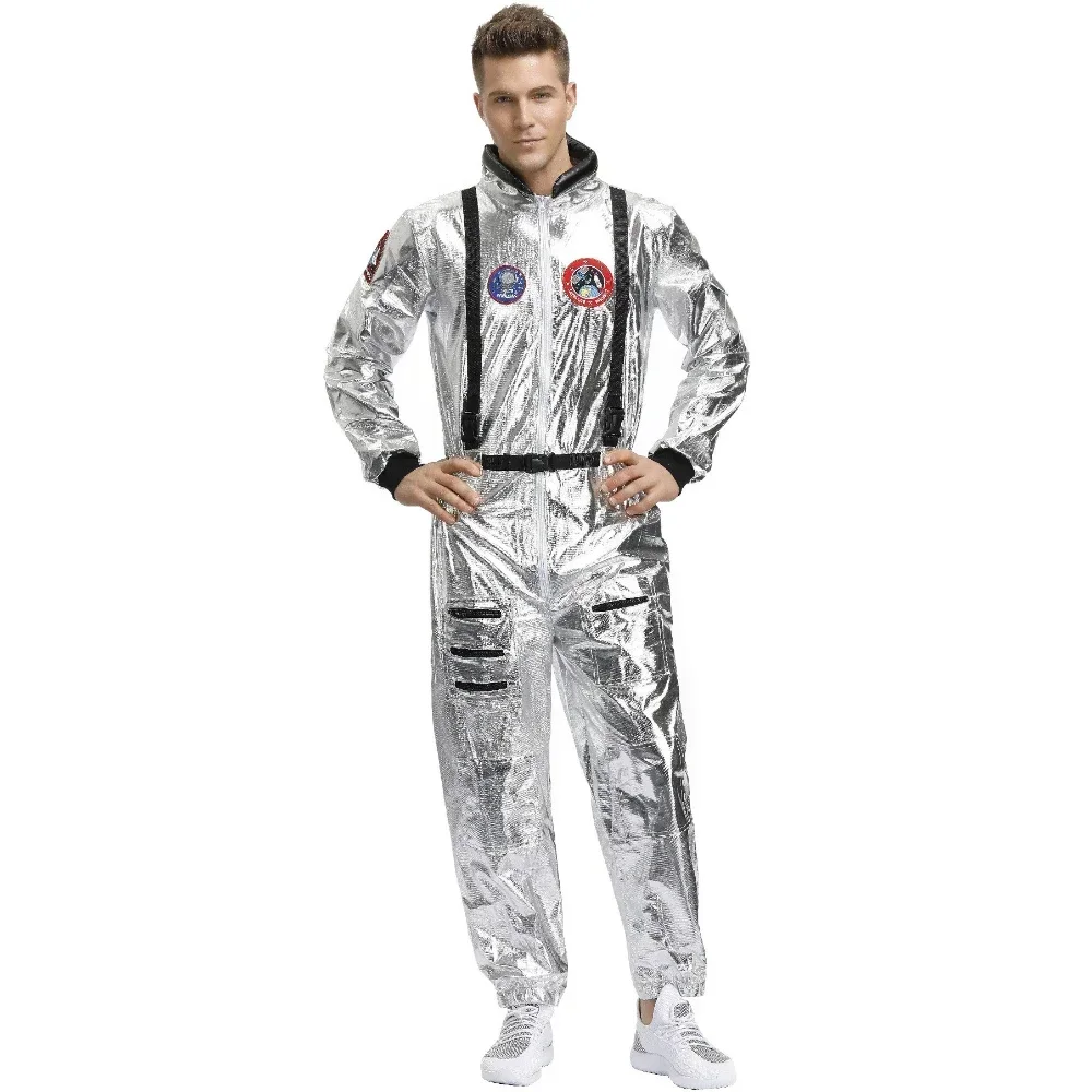 costume-de-spectacle-d'halloween-deguisement-de-fete-pour-adultes-et-enfants-costume-d'astronaute-argente-costume-spatial-pour-hommes-et-femmes
