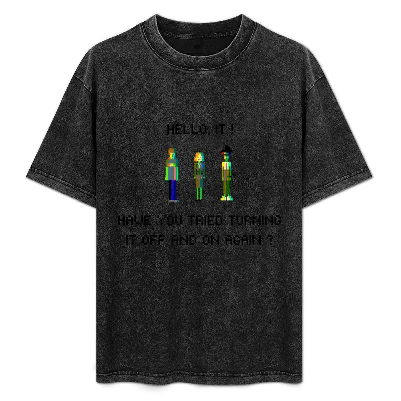 

THE IT CROWD, HELLO IT ! T-Shirt Sweat Resistant Workout Tee Shirt