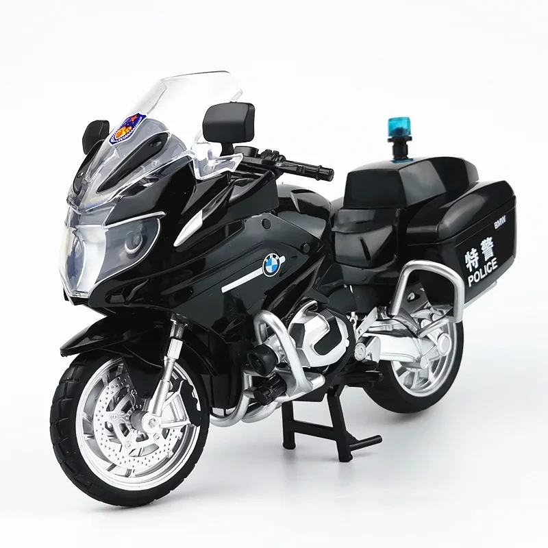 1:12 BMW R1250RT-P 경찰 다이캐스트 오토바이 모델 장난감 복제품, 소리와 빛이 나는 생일 선물, 크리스마스 선물 컬렉션 자전거