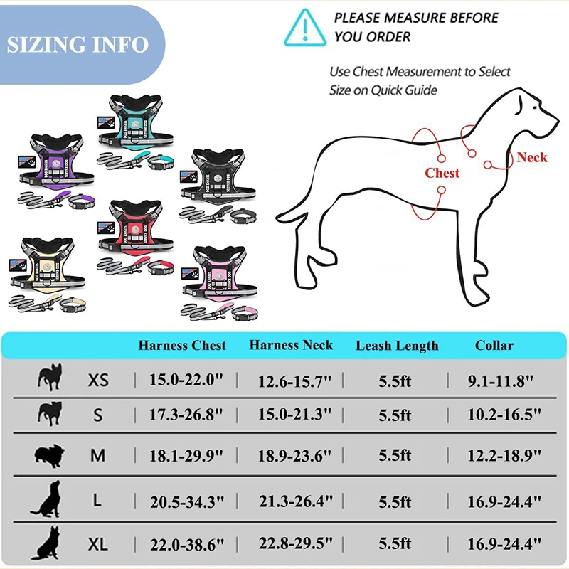 Doberman Dog Harness Collar Leash Set Walking Pet Vest Harnesses for Medium Large Dogs German Shepherd mascotas Chain Supplies