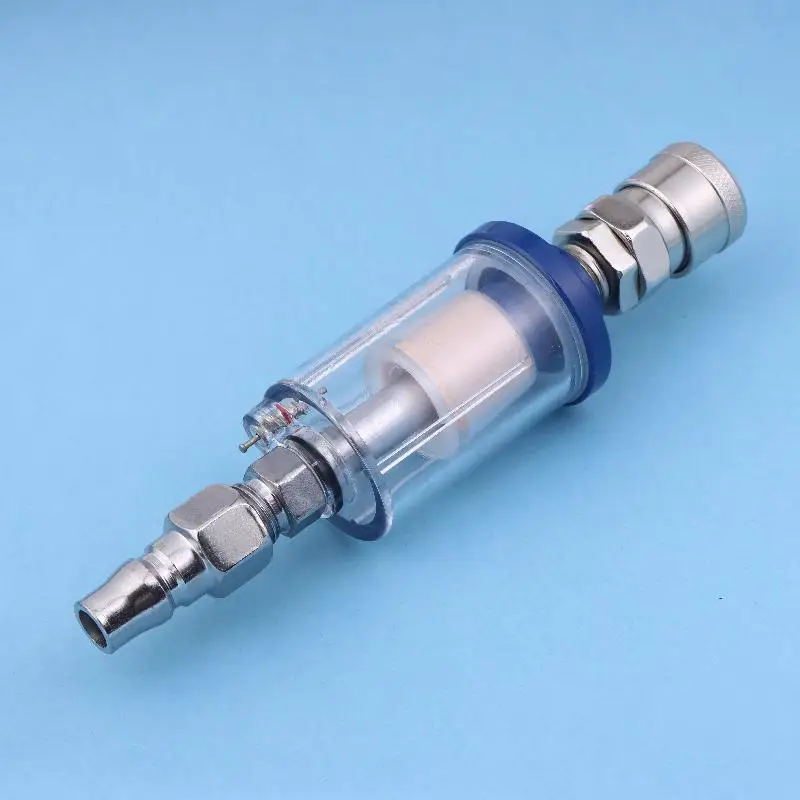 Aluminum Alloy Air Oil Water Separator Filter 1/4'' Thread With Moisture Trap Spray Gun Pressure Parts Air Compressor Tool