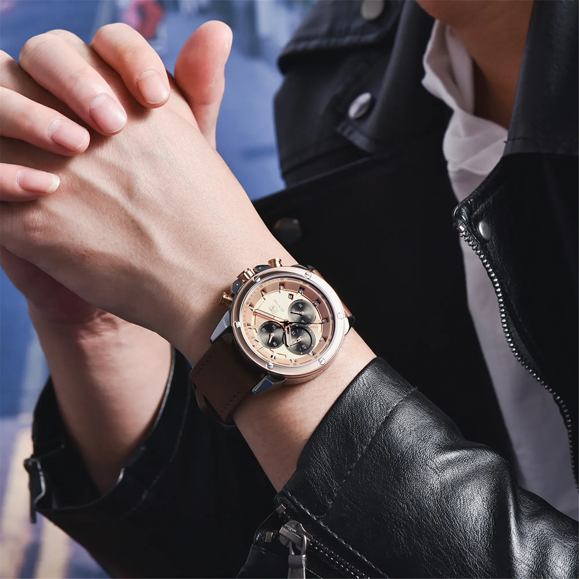 BENYAR Top Luxury Brand 2023 New Men's Watches Multifunction Quartz Sport Chronograph Watches Men Wrist Watch Relogio Masculino