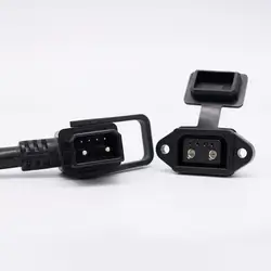 Robot Battery Charging Plug with Signal Line 2+4 Electric Vehicle Lithium Battery E-bike Charging Cable Connector Male Female