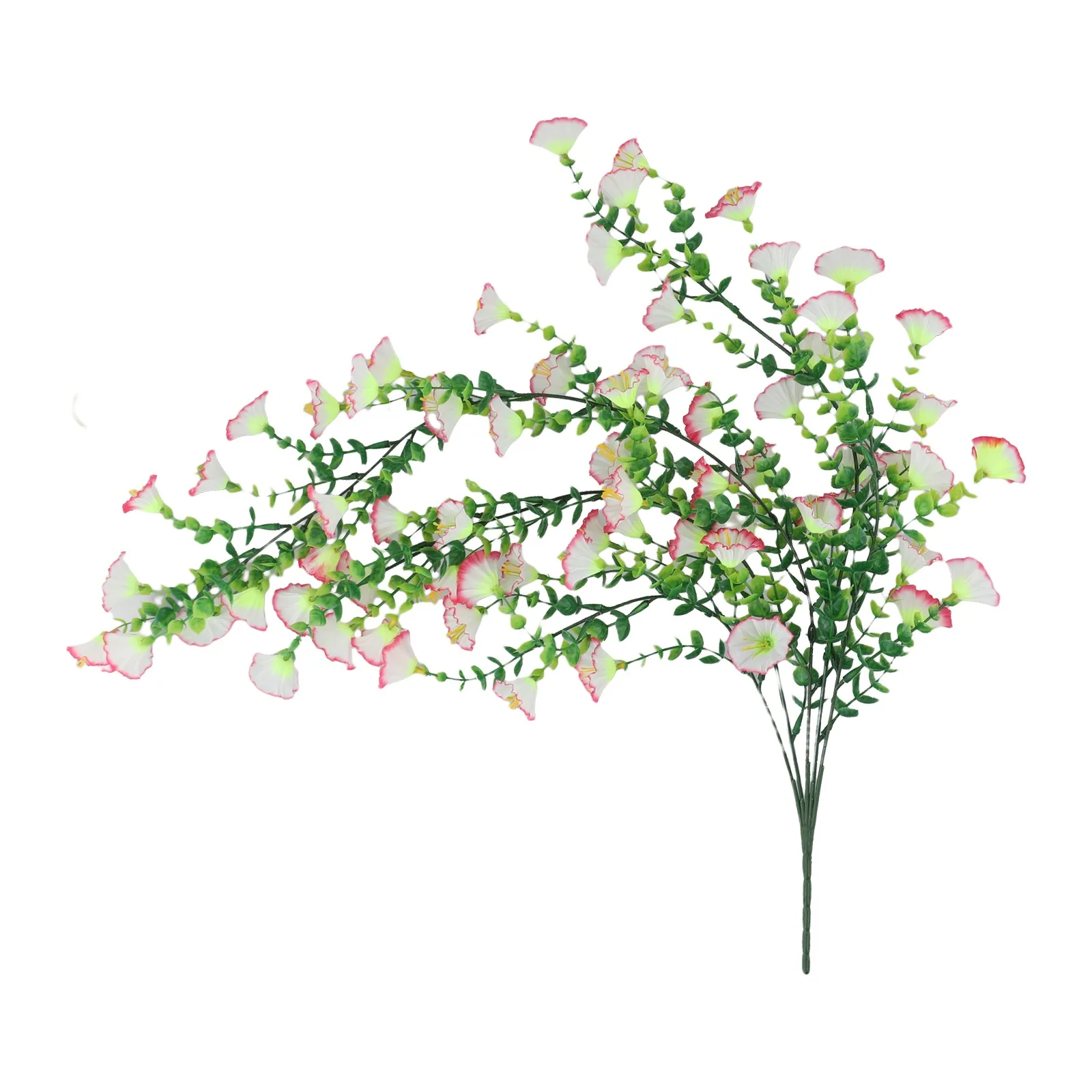 1pc Artificial Morning Glory & Eucalyptus Nonfading Rattan Hanging Wall Door Decoration Fake 75cm Plants Garden Party Decoration