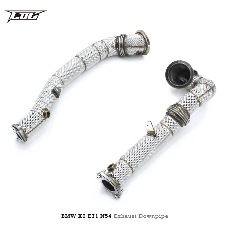 Head Section High flow Pipes Exhaust Pipes branch downpipe Exhaust Pipe with catalyst for BMW X6 E71/E72/F16 3.0T N54