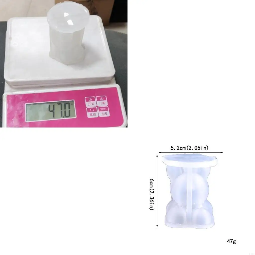 

R3MC Decoration Silicone Mold Resin Epoxy Melting Bear Silicone Mold