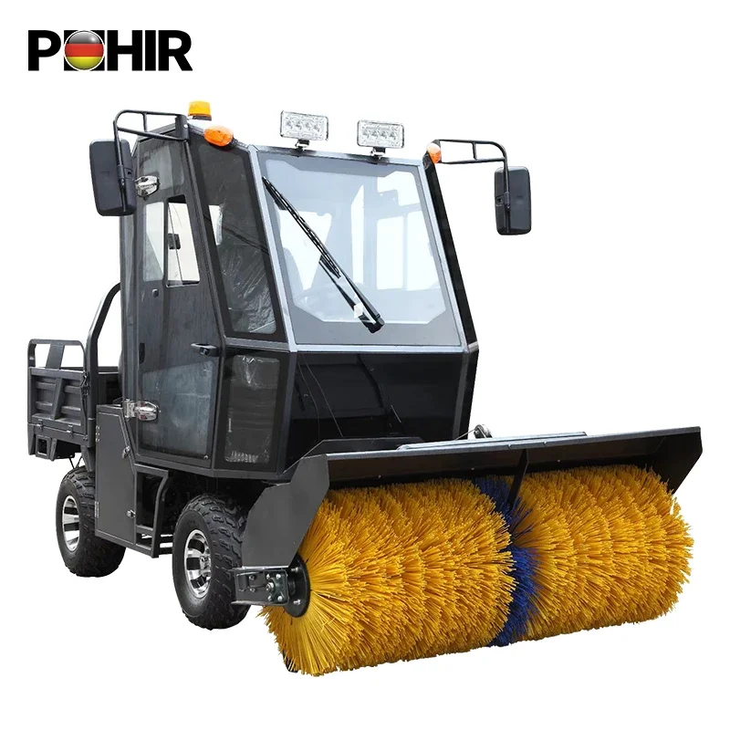 Snow Blower Machine Cleaning And Maintenance In Winter Snow Remove Snow Plough Blower Machine