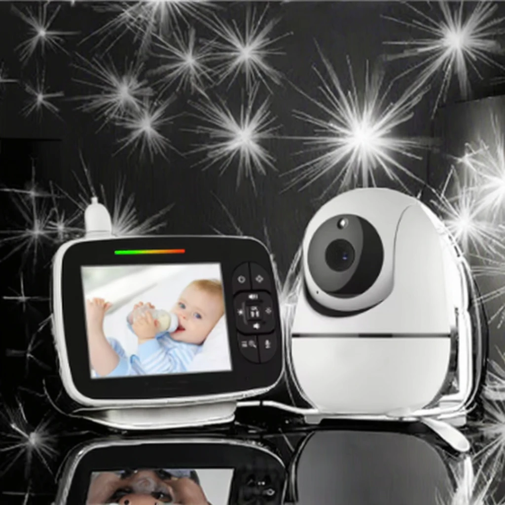 Smart 3.5 Inch Baby  - Remote Pan/Tilt/Zoom Video Camera with  Mode, Night Vision & Two-Way Talk
