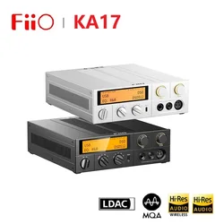 FiiO K17 Desktop DAC AMP Headphone Amplifier AK4191 Dual AK4499EX 31-band PEQ MQA DSD512 PCM768 Hi-Res Audio with Remote Control