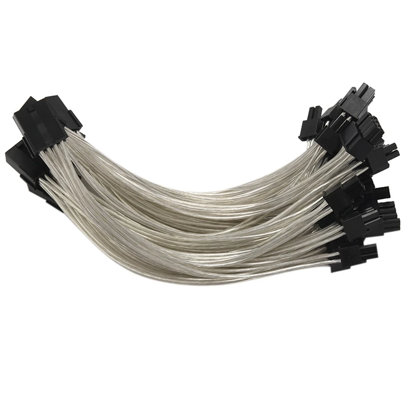 8 Pin To 2 X 8 Pin (6+2) Pcie Adapter Power Splitter Cable Splitter Power Extension Cable PCI Express 9 Inches (6 Pack)