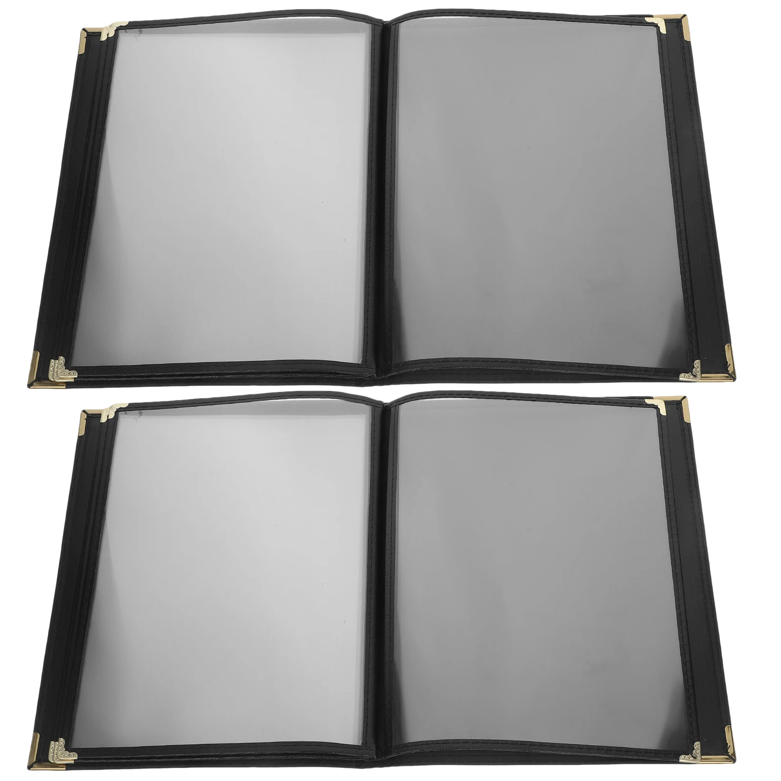 مجلد قائمة شفاف 3 بولي كلوريد الفينيل لمطعم وصفة واضحة غطاء كتاب قائمة الطعام كم حامل القائمة منظم الطعام