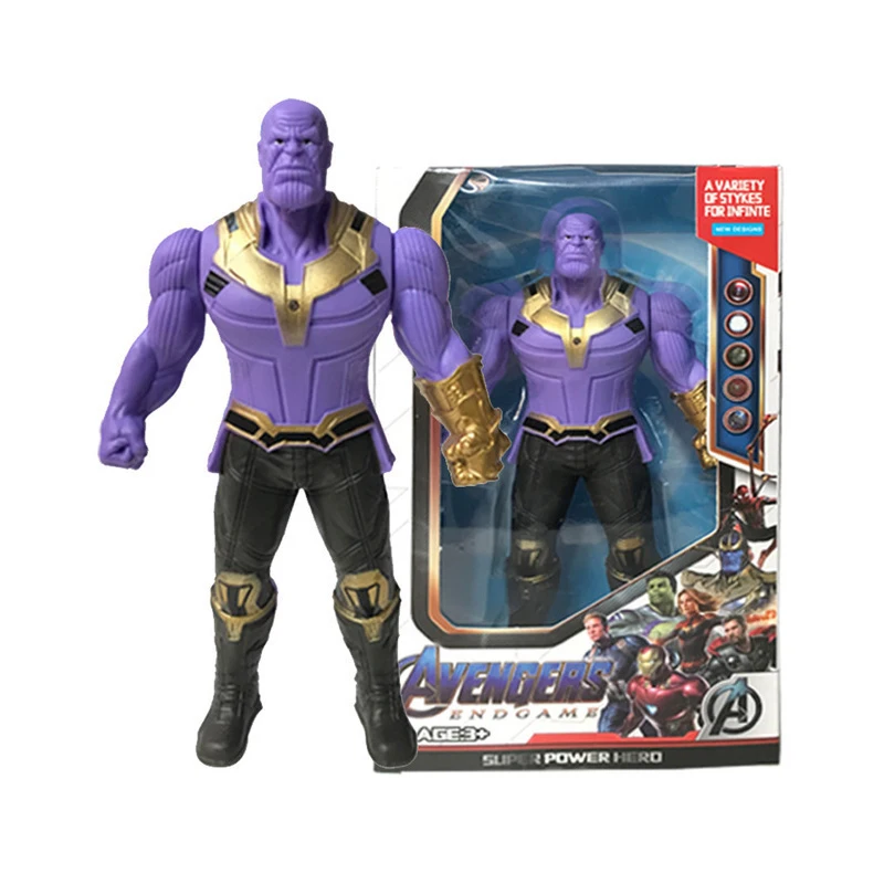 Marvel legends The Avengers Spider Man Peter Parker Iron Man Captain America Thanos Hulk Luminescent Machine Action Figure Toy