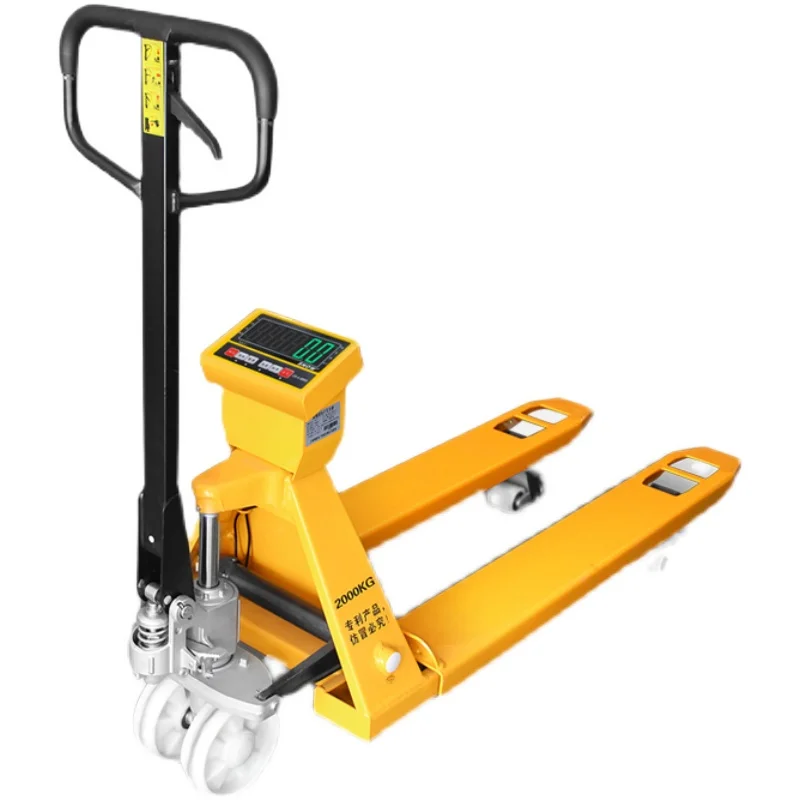 2-3T Manual Hydraulic Pallet Truck With Scale And Printer High Efficiency All-Terrain