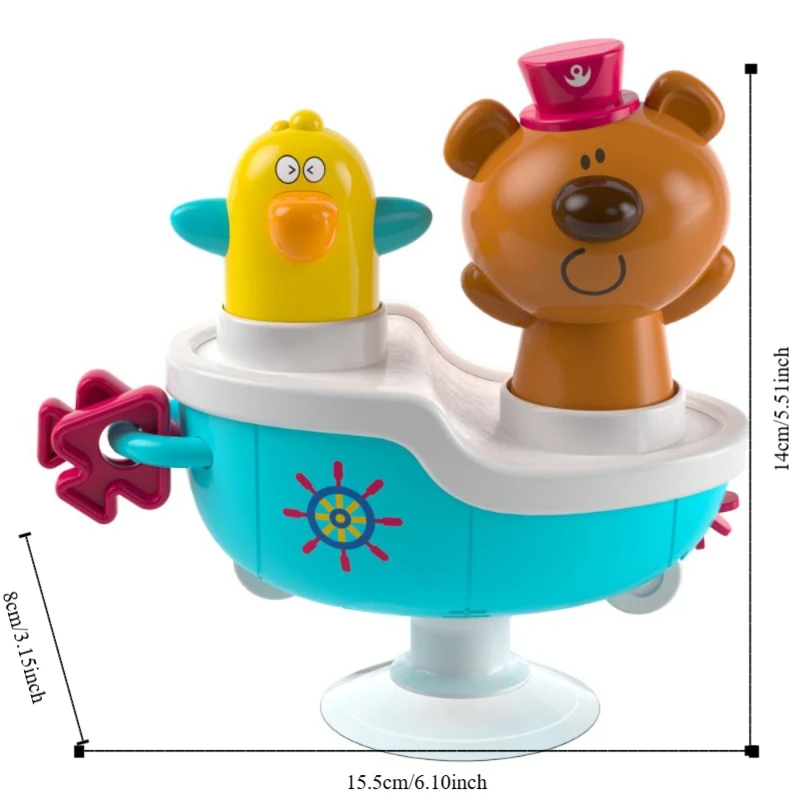 Met zuignappen Carrousel Zuignap Speelgoedbeer Vaste kinderstoel Carrousel Speelgoed Creatief onderwijs Muziek Speltafel Kleuterschool