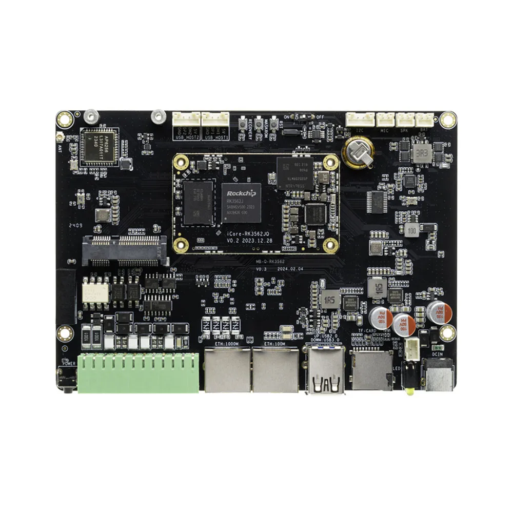 Imagem -03 - Placa Principal Industrial de Alto Desempenho Rockchip Rk3562j Quad-core 64 Bits Baixa Potência Interface Btb Wi-fi 4g Aio3562jq