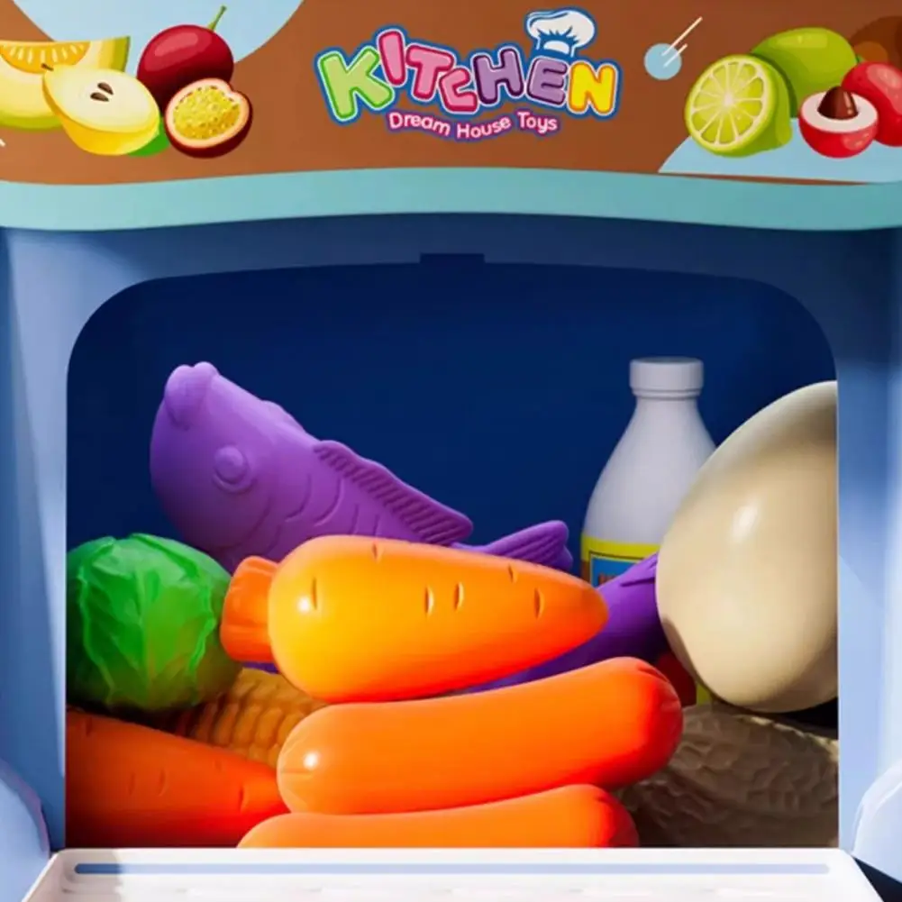 Juguete de cocina de inducción para niños, juego de cocina para niños con luz de sonido para educación temprana, 34 Uds., parrilla cultivada en casa para niños