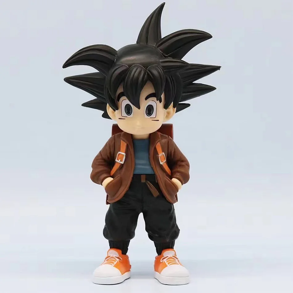 Anime son goku figuras dragon ball super estatueta modo bonito figura estátua dbz modelo pvc brinquedos colecionáveis ornamento presentes brinquedos