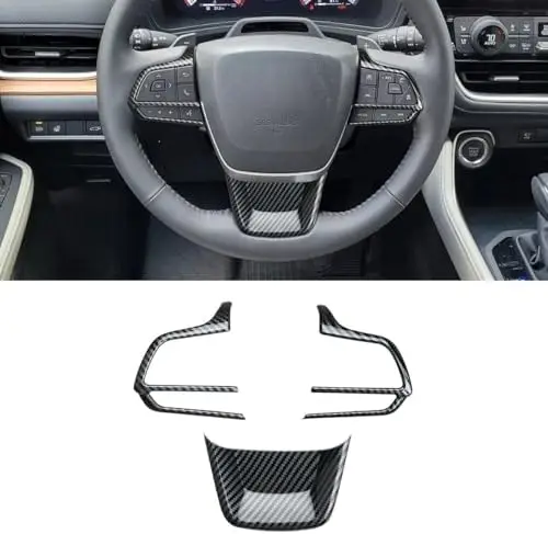 

INTGET Steering Wheel Trim for 2024-2026 Grand Highlander – Carbon Fiber Switch Cover (3PC)